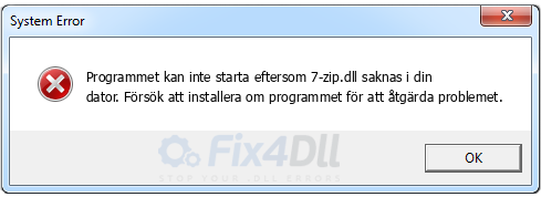 7-zip.dll saknas