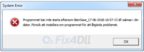 BeinSave_17-06-2018-16-57-17.dll saknas