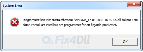 BeinSave_17-06-2018-16-59-05.dll saknas