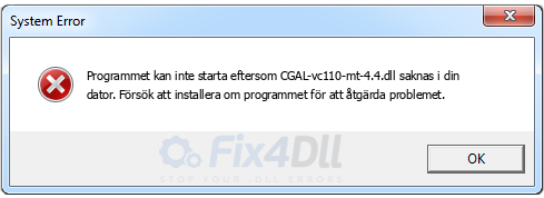 CGAL-vc110-mt-4.4.dll saknas