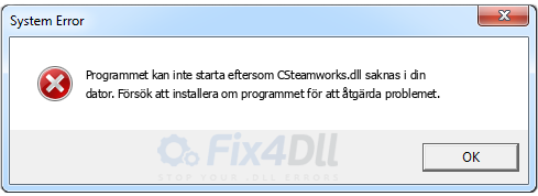 CSteamworks.dll saknas