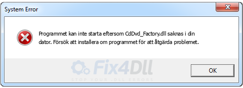 CdDvd_Factory.dll saknas