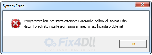 CoreAudioToolbox.dll saknas