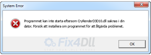 CryRenderD3D10.dll saknas