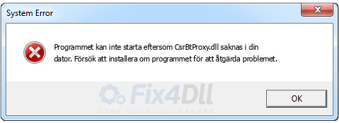 CsrBtProxy.dll saknas