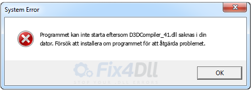 D3DCompiler_41.dll saknas