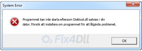 Disktool.dll saknas