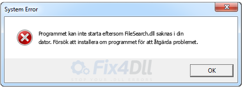 FileSearch.dll saknas