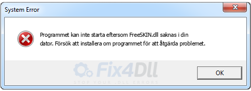 FreeSKIN.dll saknas