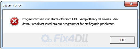 GDFExampleBinary.dll saknas