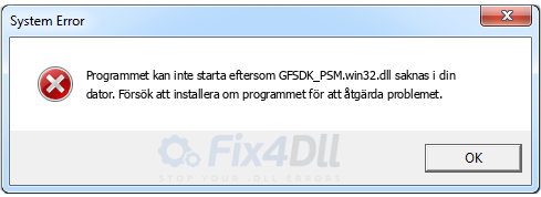 GFSDK_PSM.win32.dll saknas