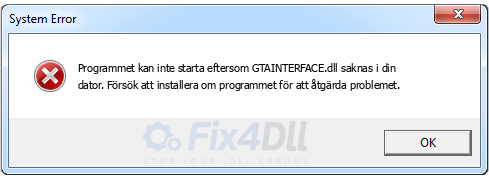 GTAINTERFACE.dll saknas