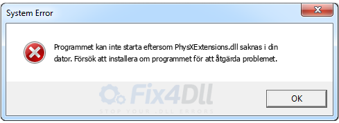 PhysXExtensions.dll saknas