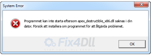 apex_destructible_x86.dll saknas