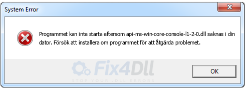 api-ms-win-core-console-l1-2-0.dll saknas