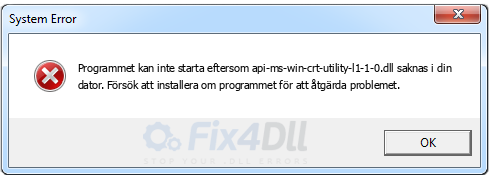 api-ms-win-crt-utility-l1-1-0.dll saknas