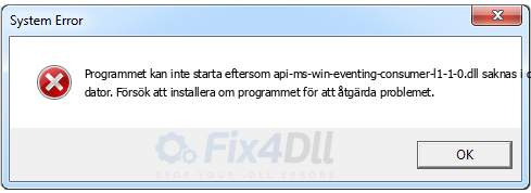 api-ms-win-eventing-consumer-l1-1-0.dll saknas