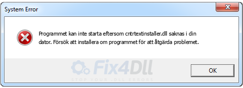 cntrtextinstaller.dll saknas