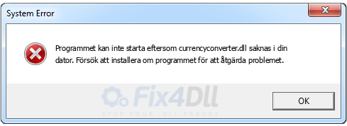 currencyconverter.dll saknas