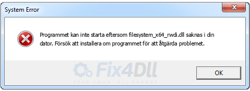 filesystem_x64_rwdi.dll saknas