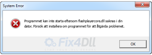 flashplayercore.dll saknas