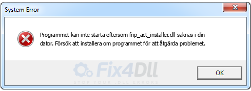 fnp_act_installer.dll saknas