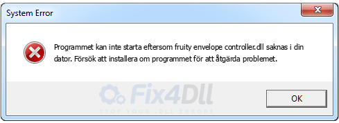 fruity envelope controller.dll saknas