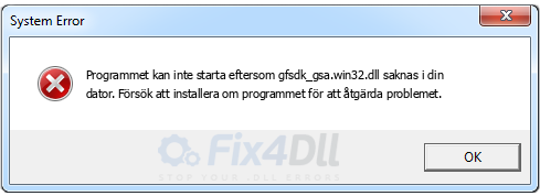 gfsdk_gsa.win32.dll saknas