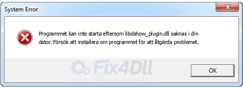 libdshow_plugin.dll saknas