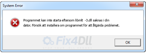 libmlt++-3.dll saknas