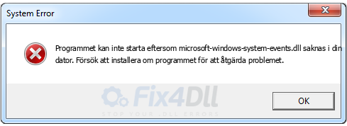 microsoft-windows-system-events.dll saknas