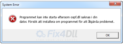 ospf.dll saknas