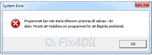prismres.dll saknas