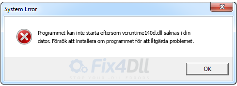 vcruntime140d.dll saknas