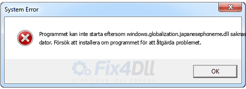 windows.globalization.japanesephoneme.dll saknas